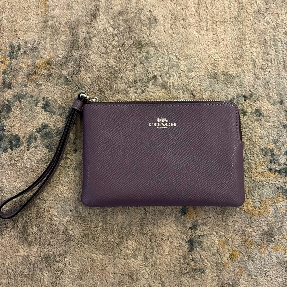 Coach Purple Wristlet